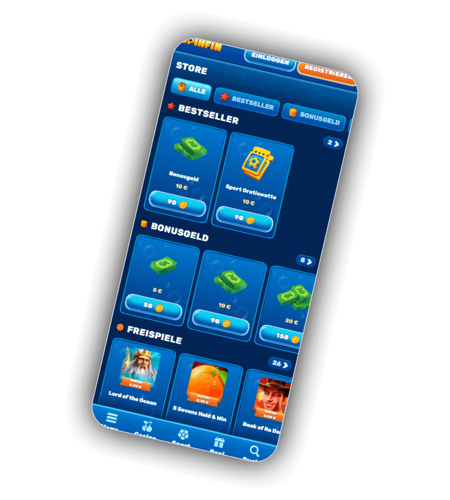 Spinfin Casino Bonus-Kaufen DE