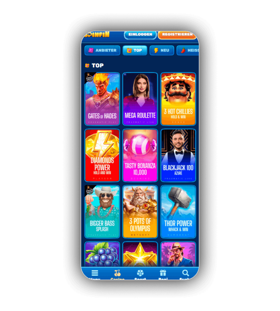Spinfin Casino-Spiele DE