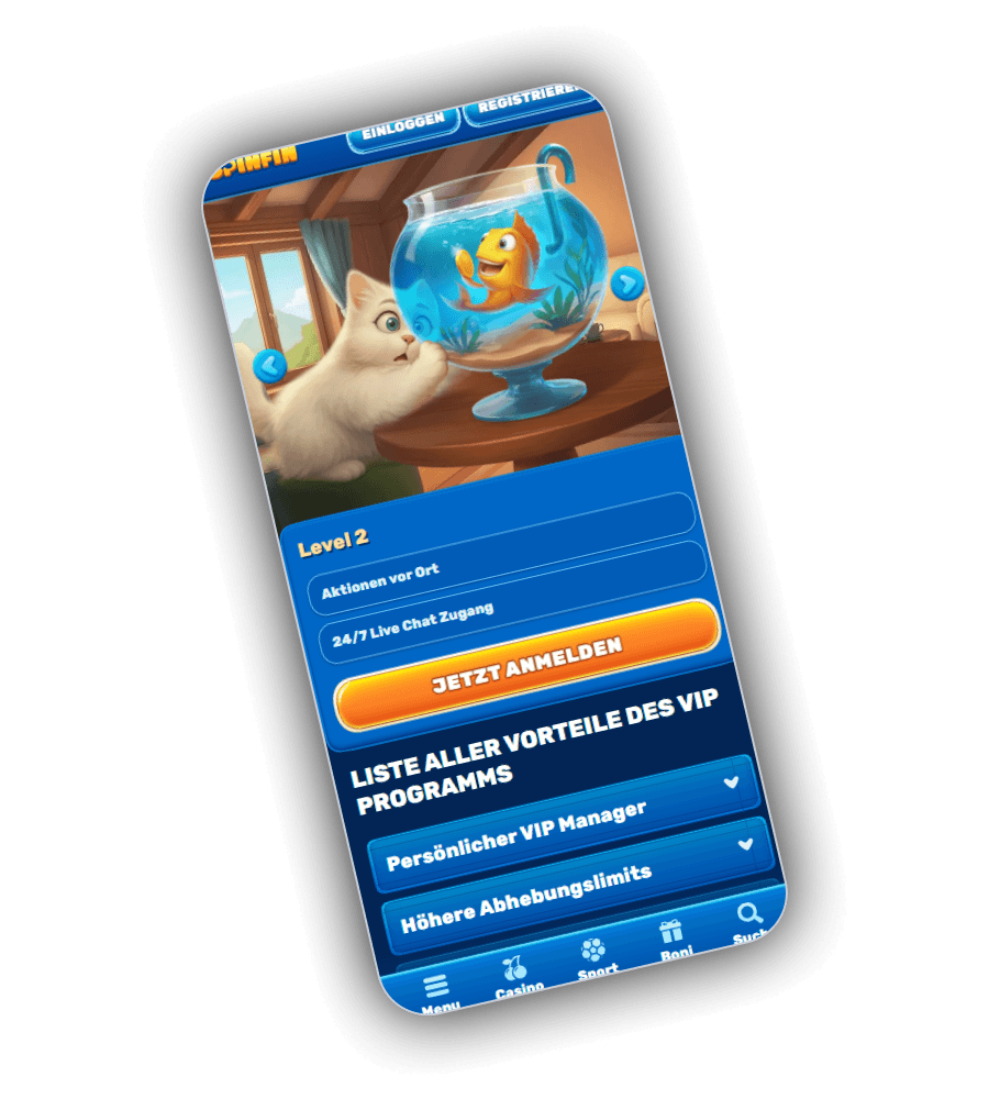 Spinfin Casino VIP-Club DE